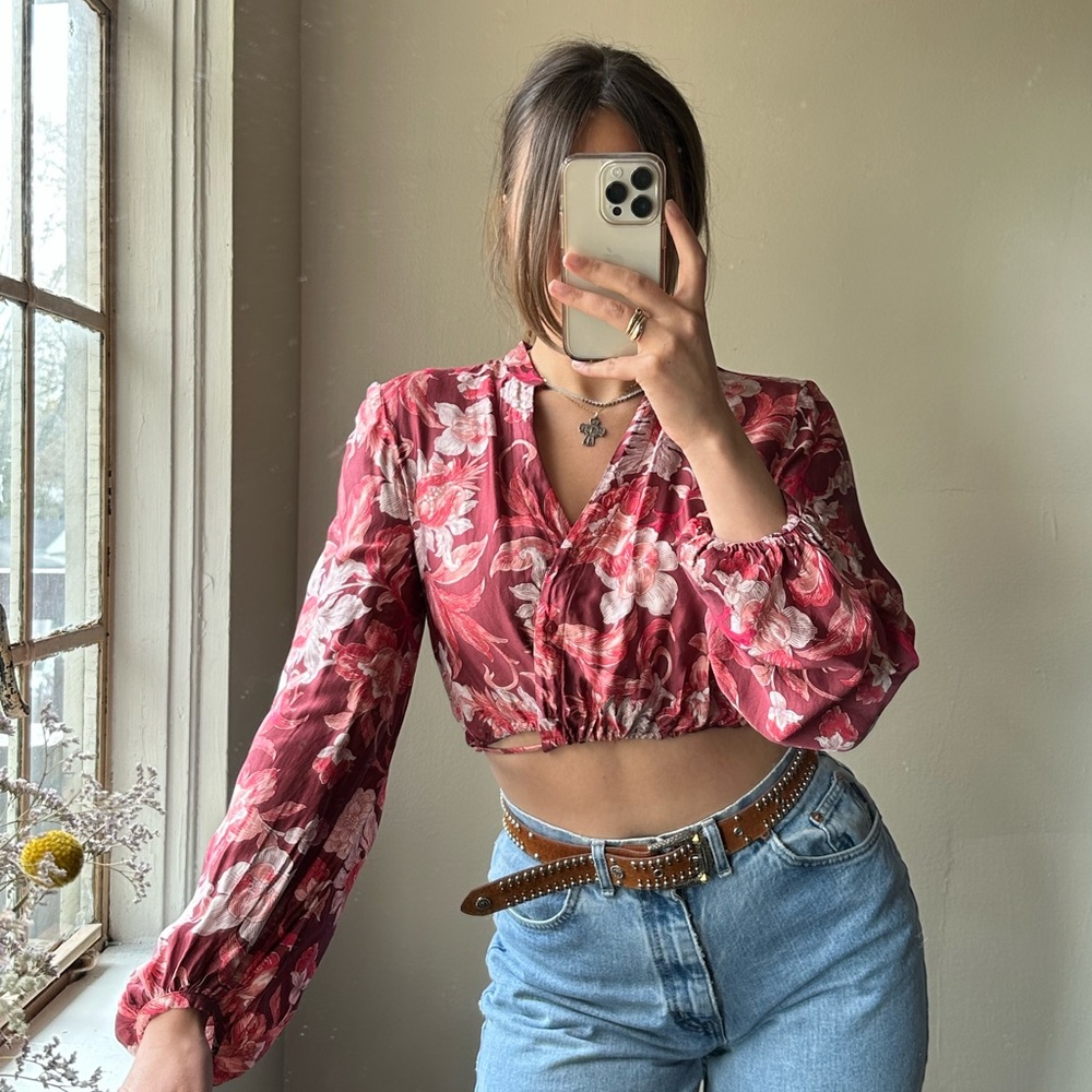 Zara printed top